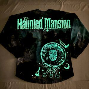 Disney Parks Haunted Mansion Madame Leota Glow In The Dark Spirit Jersey SMALL